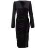 Quiz Women's Velvet Wrap Midi Dress - 4 of 4