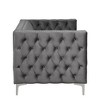 Modern 61 in.  Deep Dutch Velvet 2-Seater Loveseat with Iron Legs - Morden Fort - 4 of 4