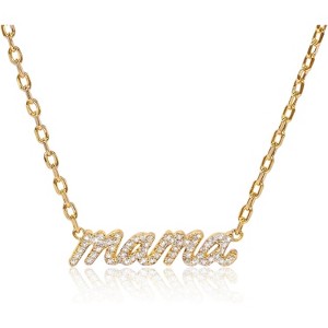 "Mama" Necklace for New Moms, Gold Dipped Fashion Jewelry Gift - 1 of 4