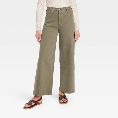 Women's High-rise Corduroy Wide Leg Jeans - Universal Thread™ Brown 28 :  Target