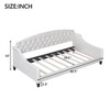 Luxystar Twin Size Modern Luxury Tufted Button Daybed for Living Room and Guest Room - 2 of 4
