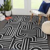 Modern Area Rug for Living Room, Vintage Low Pile Floor Rug with Non Slip Backing, Washable Stain Resistant Carpet for Dorm Office - 2 of 4
