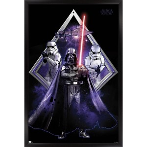 Trends International Star Wars: Original Trilogy - Villains Badge Framed Wall Poster Prints - 1 of 4
