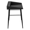 Vynxaria 48"  Black Computer Desk Office Table Modern Home Office Workstation with Storage Shelves - 4 of 4