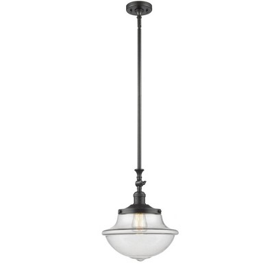 Oxford - 1 Light Mini Pendant In Traditional Style-15 Inches Tall and 11.75 Inches Wide