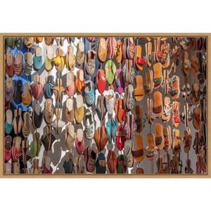 Amanti Art Moroccan Sandals by Richard Silver Canvas Wall Art Print Framed 23 x 16-in. - 1 of 4