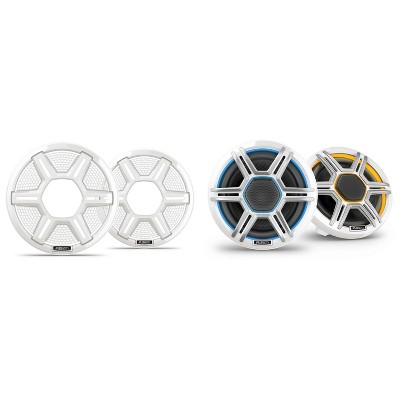 Garmin Fusion Apollo AP-FL65SPW 6.5" LED Marine Speakers Sport Grills, White, Pair with Garmin Fusion Apollo 010-13290-11 6.5" Sport Grills, Mesh W...