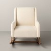 Boucle Upholstered Nursery Rocking Chair Oak/Cream - Hearth & Hand™ with Magnolia - 3 of 4