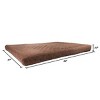 Waterproof Dog Bed – 2-Layer Memory Foam Dog Bed with Removable Machine Washable Cover – 36x27 Dog Bed for Large Dogs up to 75lbs by PETMAKER (Brown) - 2 of 4