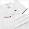 Men's See Through Short Sleeve Knit Shirt Lapel Collar Stretch Lightweight Polo Shirts - 4 of 4