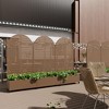 White Wrought Iron Arched Outdoor Planting Box with Climbing Frame, Garden Decoration - 2 of 4