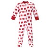 Hudson Baby Infant Girls Fleece Zipper Sleep and Play 2pk, Christmas Unicorn - 3 of 3
