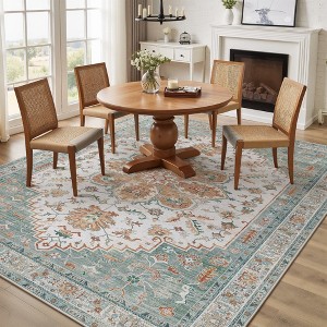Abynow Medallion Distressed Persian Indoor Area Rug - 1 of 4