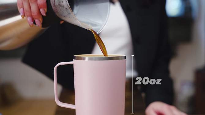 ASOBU 20oz Stainless Steel Ceramic Lined Tower Coffee Mug, 2 of 9, play video