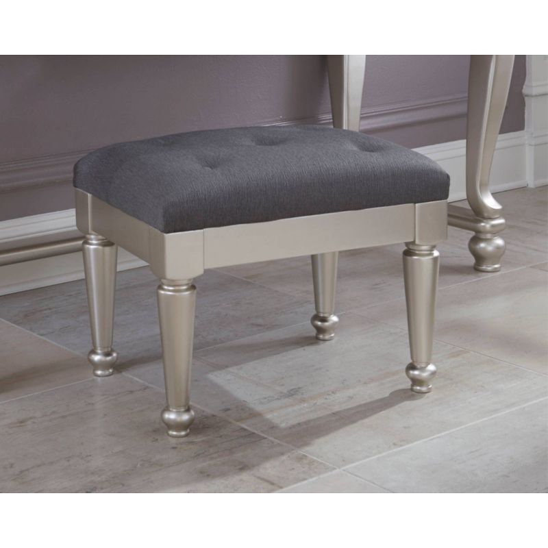 Coralayne Stool Silver - Signature Design by Ashley, 3 of 6