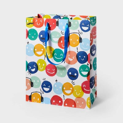 Happy Birthday Print Wrapping Paper Blue - Spritz™