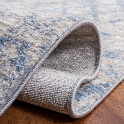 Ivory Abstract 5' x 7' Hand-Knotted Synthetic Area Rug