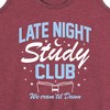 Women's - Instant Message - Late Night Study Club Graphic Racerback Tank - 2 of 4