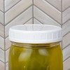 Cornucopia Brands Wide Mouth Plastic Mason Jar Lids w/ Silicone Seal Rings, 24pk Deluxe Set - 2 of 4