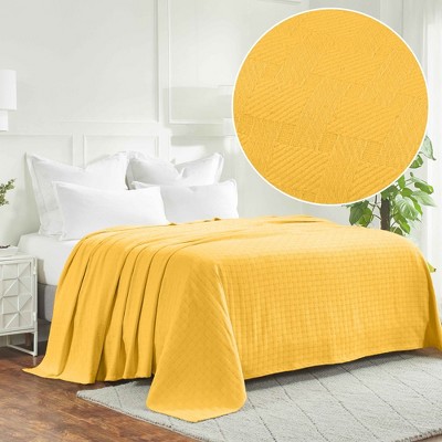 Basketweave Cotton Blanket by Blue Nile Mills