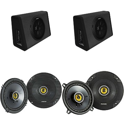 Kicker (2) 11PT250 Powered Truck Enclosure & 46CSC654 6.5", 46CSC54 5.25"  Bundle