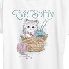 Women's - Instant Message - Live Softly Short Sleeve Graphic T-Shirt - 2 of 4