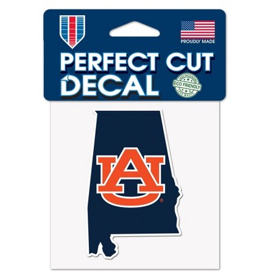 NCAA Auburn Tigers 4"x4" State Decal