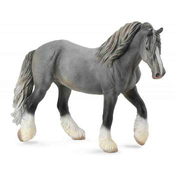 Breyer Animal Creations Breyer Corral Pals Horse Collection Grey Shire Horse Mare Model Horse