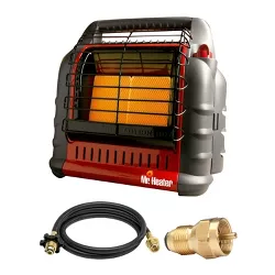 Mr. Heater Portable Big Buddy Propane Heater with 10-Feet Propane Hose Bundle