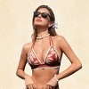 Women's Elegant Paisley Print Halter Bikini Top - Cupshe - 4 of 4