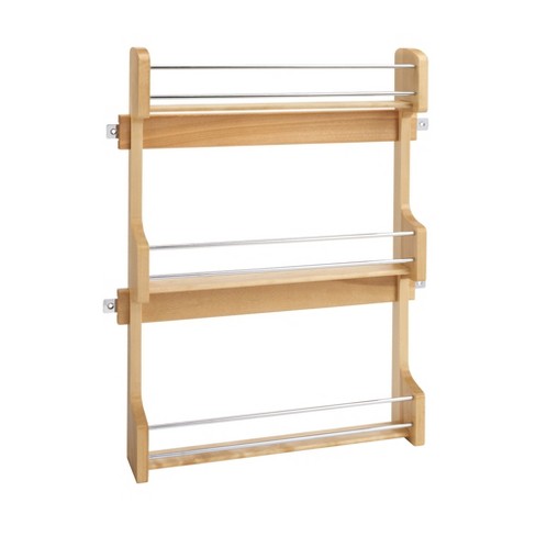 Wooden Kitchen Spice Rack, On The Wall