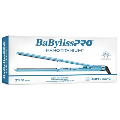 BaBylissPRO 2" Blue Nano Titanium Ceramic Flat Iron