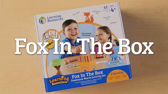 Learning Resources Fox in a Box Position Word Activity Set, 2 of 7, play video