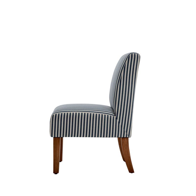 Armless Slipper Accent Chair Striped - WOVENBYRD, 4 of 10