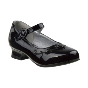 Josmo Girls' Patent Mary Jane Dress Shoes with Adjustable Hook and Loop Closure - Perfect for Weddings, Parties, and Special Occasions (Little Kid) - 1 of 4