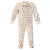 Hudson Baby Infant Girl Plush Sleep and Play, Blush Rose - 4 of 4