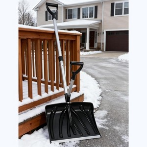 Coucheta 18-Inch Lightweight Snow Shovel, 3.5Lbs Aluminum Blade with D-Ring Assist Handle, Ice Breaker Shovel for Car Driveway Sidewalk - 1 of 4