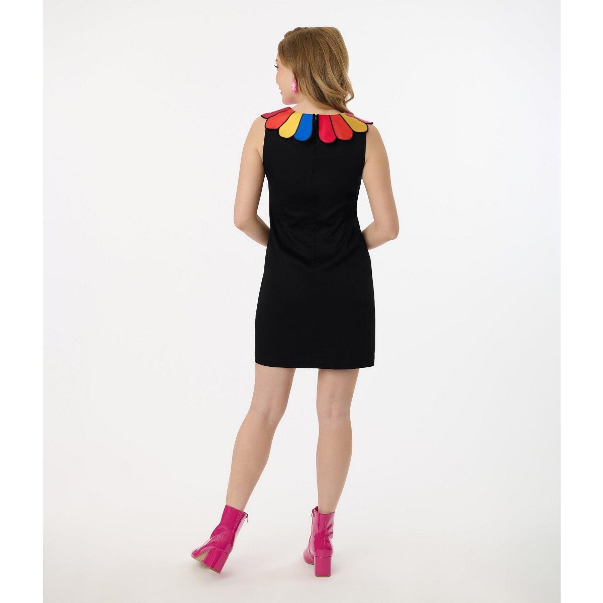 Женские платья Smak Parlour Shift Dress Black & Rainbow Collar M/8-10 — фото 3