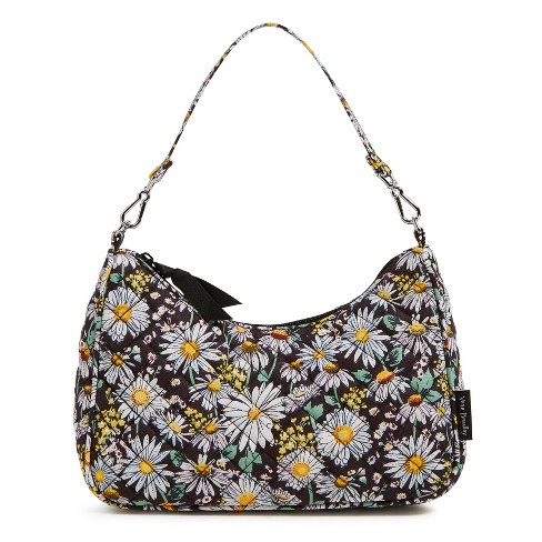 Vera Bradley Women's Cotton Mini Frannie Crescent Crossbody Bag Daisies ...