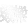 32" x 47" Glass Abstract Wall Mirror Silver - The Novogratz: Contemporary Style, Wall Mount, Wood Frame - 4 of 4