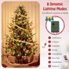Tangkula 8 FT Prelit Artificial Christmas Tree w/ 778 PVC PE Branch Tips 450 Warm White LED Lights - 4 of 4