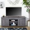 FC Design 58"W Farmhouse Sliding Barn Door TV Stand for TVs up to 65 Inches - 2 of 4