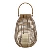 AZL1 Life Concept Decorative Lantern with Rattan Woven Candle Design Timer Function for Living Room Entryway Bedroom, Brown, 16"*12"*12" - 2 of 4