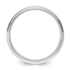 Black Bow Jewelry 6mm 14K White Gold Brushed Step Edge Comfort Fit Band - 2 of 4