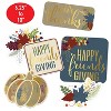Beistle Foil Friendsgiving Cutouts, 6.25"-10", (12/Pkg) Multicolored - 4 of 4