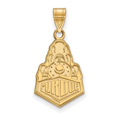 Black Bow Jewelry 14k Yellow Gold Purdue Boilermakers NCAA Large Pendant