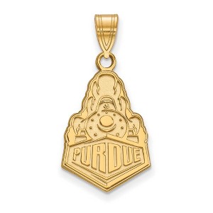 Black Bow Jewelry 14k Yellow Gold Purdue Boilermakers NCAA Large Pendant - 1 of 3