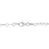 EVERLY JEWELRY | Sterling Silver Heart Link Bracelet, 7.5-inch - 4 of 4