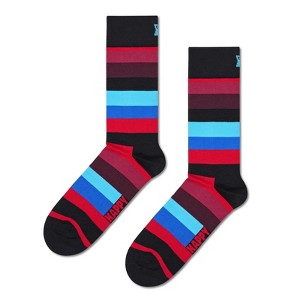 Happy Socks Adult Men and Women Crew Classic Stripes Socks in sustainable materials - Pair of socks in different size and colors - 1 of 4