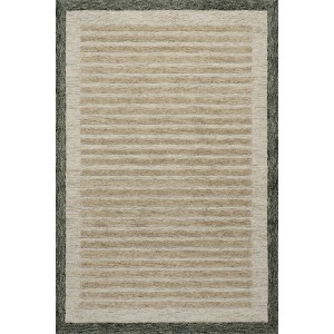Carmeon Hamilton Caly Modern Bordered Wool Rug - 1 of 4